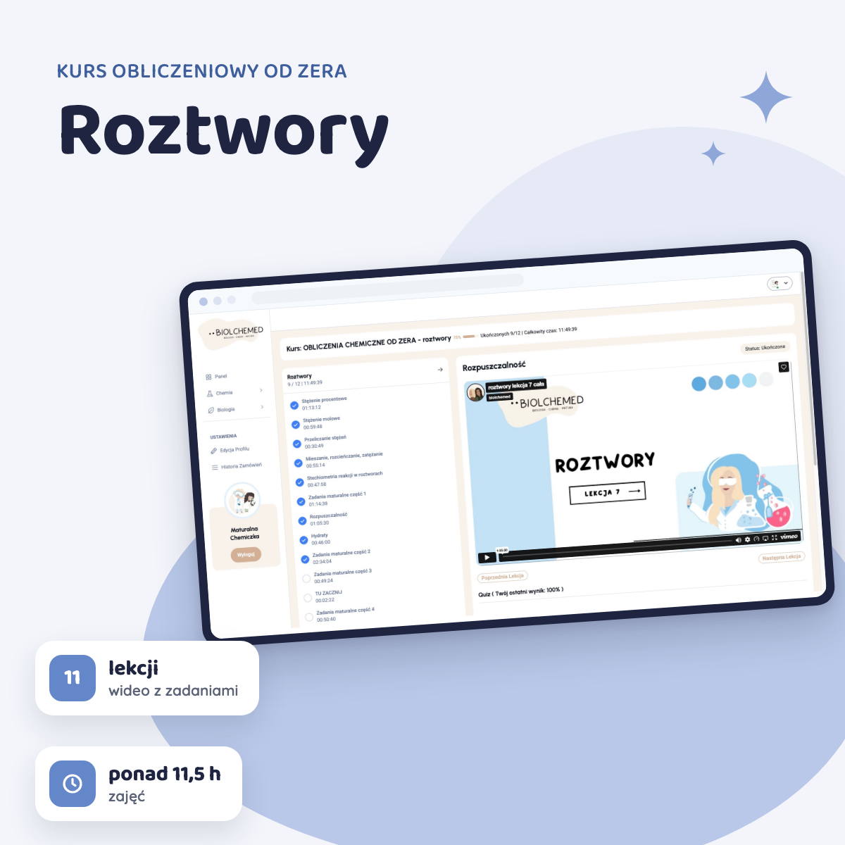 KURS OBLICZENIOWY OD ZERA - roztwory